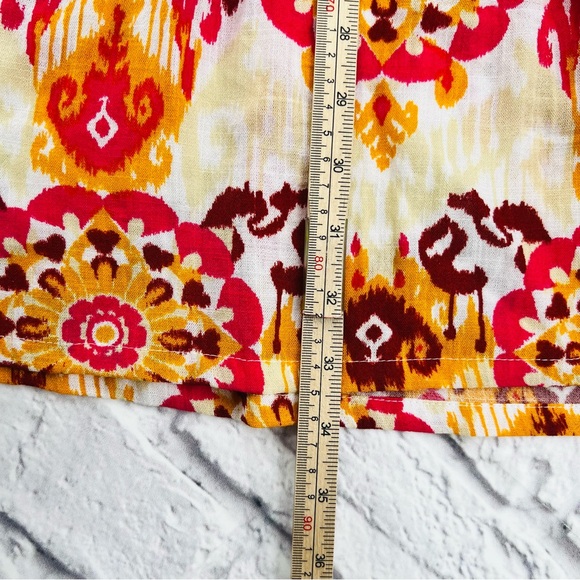 Ophelia Roe Skirt BOHO Womans Size Small Pink and Orange Smocked A-Line Maxi - Picture 9 of 9